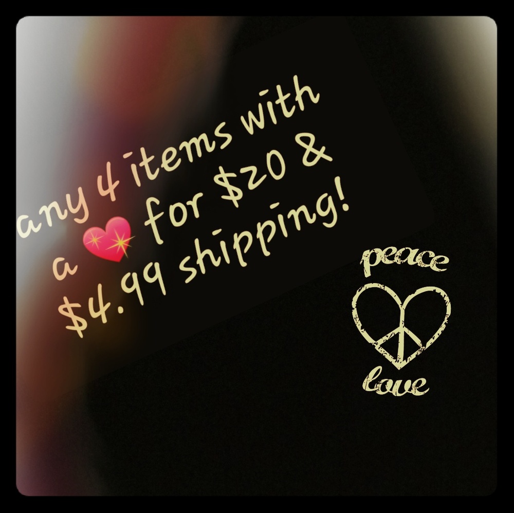 💖Sale! Bundle 4 items for $20 & $4.99 shipping!